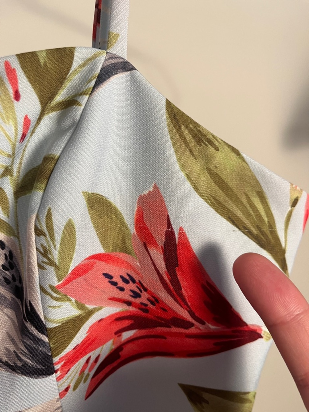 3 for $30 Sale! French Connection Dress Blue Floral Mini Sleeveless Straps 12 - Picture 7 of 7